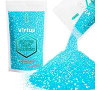 v1rtus Glitter Paint Additive - Baby Blue Iridescent | Metallic Flakes for Adding Sparkle to Paints & Wood Varnish | Add to Emulsion, Acrylic & Latex for Indoor Sparkly Walls | 100 g