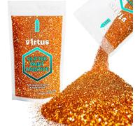 v1rtus Glitter Paint Additive - Copper | Metallic Flakes for Adding Sparkle to Paints & Wood Varnish | Add to Emulsion, Acrylic & Latex for Indoor Sparkly Walls | 100 g