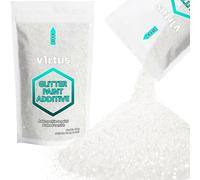 v1rtus Glitter Paint Additive - White Iridescent | 100g Metallic Flakes for Adding Sparkle to Paints & Wood Varnish | Add to Emulsion, Acrylic & Latex for Indoor Sparkly Walls