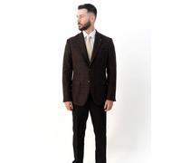 V2 Classic Men's Arthur Tweed Plum Blazer | Size: 42R V2 Classic Plum 42R