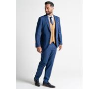 V2 Classic Men's Charlie - Royal Blue Jacket With Camel Waistcoat | Size: 44R V2 Classic Royal 44R