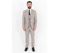 V2 Classic Men's Thomas Three Piece Coffee Suit in Taupe | Size: 44R V2 Classic Taupe 44R