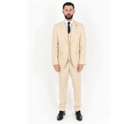 V2 Classic Men's Thomas Three Piece Cream Suit | Size: 46R V2 Classic Cream 46R
