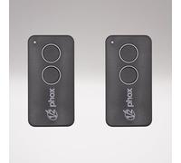 V2 PHOX2 Contract 47 - Set of 2 Remote Contract - 433.92 MHz | 2 Channels | Secure Rolling Code | Compatible Gate & Garage | Check Your Contract Before Purchase + 1 Domobip Keyring