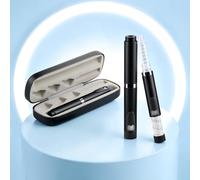 V2 Pro 60-Unit Reusable Pen Injector - Black, with Hard Case, Aluminum Body