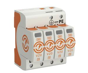 V20-4-280 SURGE LIMITER T2 C 4P 4M 20/40KA 1.3KV 5095164