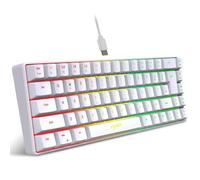 V200 K68 Wired Gaming Keyboard With RGB Lights 19-Key Conflict-Free Membrane Design Compatible With Gaming And Office Use