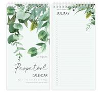 V2croft 5x10" Perpetual Calendar Planner, Undated Celebration & Birthdays
