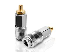 V2ine 2Pack Tire Inflator Electric Portable Air Compressor Adapters,Schrader Valve to 3 in 1 Quick Connector Coupler, Covert Your Air Pump to Pneumatic Tools Like Air Blow Gun, Air Wrench,Sander etc