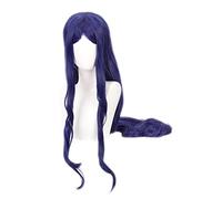 V3 Killing Harmony Cosplay Wig Synthetic Hair Shirogane Tsumugi Halloween Costume Long Wavy Blue Wigs For Party