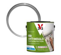 V33 Anti-Mould 2 in 1 Paint for Walls & Ceilings, Pure White Matt, 2.5L