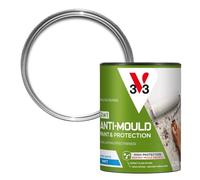 V33 Anti-Mould 2 in 1 Paint for Walls & Ceilings, Pure White Matt, 750ml