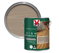 V33 High Performance Light Silver Satin Quick Dry Decking Stain, 5L