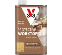 V33 Protective Clear Soft Sheen Worktop Oil, 500Ml