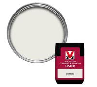 V33 Renovation Cotton Satinwood Cupboard & Cabinet Paint, 75Ml Tester Pot
