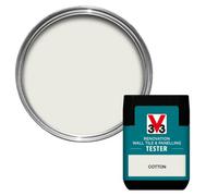 V33 Renovation Cotton Satinwood Wall Tile & Panelling Paint, 75Ml Tester Pot