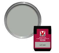 V33 Renovation Loft Grey Satinwood Cupboard & Cabinet Paint, 75Ml Tester Pot