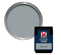 V33 Renovation Pebble Grey Satinwood Multi-Surface Paint, 50Ml Tester Pot