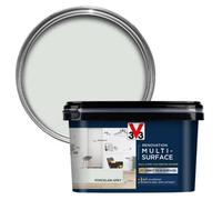 V33 Renovation Multi-surface Paint 2L Porcelain Grey, Grey
