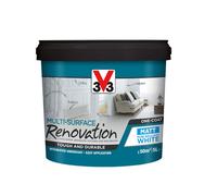 V33 Renovation Pure Brilliant White Matt Multi-Surface Paint, 5L