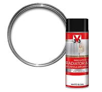 V33 Renovation Radiator & Household Appliance Spray, White Gloss, 400ml