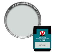 V33 Renovation Soft Grey Satinwood Wall Tile & Panelling Paint, 75Ml Tester Pot