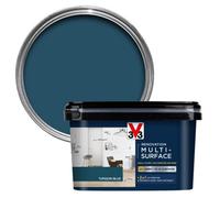 V33 Renovation Multi-surface Paint 2L Turquin Blue, Blue