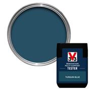 V33 Renovation Turquin Blue Satinwood Multi-Surface Paint, 50Ml Tester Pot