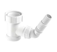 V33S Compression Domestic Appliance TEE PIECE Connector White 40MM, Suitable for Domestic & Commercial Waste Systems, 1 in Pack