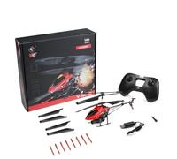 V398-C Bullet 3.5CH RC Helicopter - Air Pressure Altitude Fighter Jet Style RC Airplane Toy with LED Light, for Indoor Flying Fun