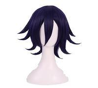 V3Killing Harmony Ouma Kokichi Cosplay Wigs Short Straight Heat Resistant Synthetic Hair Wig + Wig Cap