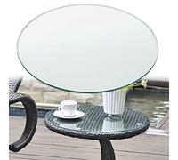 V3VOGUE Circle Glass Table Top, Diameter 35cm To 100cm, Clear Round Tempered Glass Table Top, Decorative Glass Furniture, Premium Round Circular Plate Glass, Various