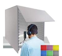 V3VOGUE Desktop Soundproof Cover Foldable, Decreasing Noise, Portable Recording Booth, Isolation Shield, Vocal Absorbing Shield To Filter Vocal, Easy To Assemble, For Microphone, Studio Sound Singing