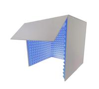 V3VOGUE Isolation Shield, Desktop Soundproof Cover, Top Enclosed Foldable Recording Booth, Self Made Sound Booth Box, Vocal Absorbing Shield, Reduce Noise Background Sounds, Separate Work Space