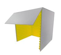 V3VOGUE Isolation Shield, Desktop Soundproof Cover, Top Enclosed Foldable Recording Booth, Self Made Sound Booth Box, Vocal Absorbing Shield, Reduce Noise Background Sounds, Separate Work Space