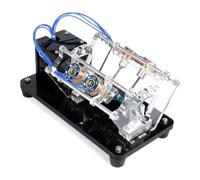 V4 Cylinder Solenoid Electromagnetic Engine Model, 4 Coil Engine Model With Led & Ball Bearings, Physics Experiment Model, Diy Assembly, For Science Physics Teaching