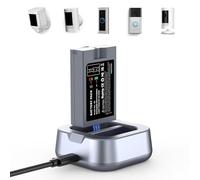 V4 Quick Release Battery Pack for Ring - 1 Pack Ring Doorbell Battery +Charger Micro-USB 3.65V 7200mAh Replacement Battery for Video Doorbell 2/3/3+/4, Stick Up Cam, Spotlight Cam, Spotlight Plus