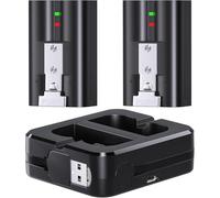 V4 Quick Release Battery Pack for Ring - 2 Pack battery and Charger Station for Video Doorbell 2/3/3+/4, Stick Up Cam, Spotlight Cam, Spotlight Plus/Pro Cam