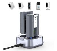 V4 Quick Release Battery Pack for Ring - 2 Pack Ring Doorbell Battery +Charger 3.65V 7200mAh Replacement Battery for for Video Doorbell 2/3/3+/4, Stick Up Cam, Spotlight Cam, Spotlight Plus/Pro Cam