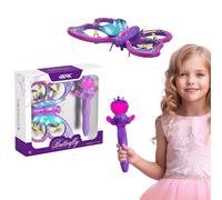 V40 Magical Flying Fairy Butterfly Drone for Kids - RC Quadcopter with LED Lights, Altitude Hold, 2 Batteries, 20 Min Flight, Easy Remote Control Plane & Flying Toy for Beginners Boys Girls Age 8-12