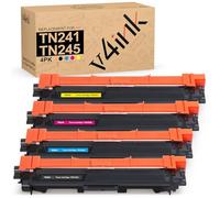 v4ink TN-241 TN-245 Toner Cartridges Compatible for Brother TN241 TN245 HL-3140CW 3142CW 3150CDW 3170CDW DCP-9015CDW 9017CDW 9020CDW MFC-9130CW 9140CDN 9330CDW 9340CDW (Packaging May Vary)