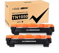 v4ink TN1050 Toner Cartridge Black , 2-Pack | Compatible for Brother HL-1110 HL-1112 HL-1210W HL-1212W DCP-1510 DCP-1512 DCP-1610W DCP-1612W MFC-1810 MFC-1910 1910W