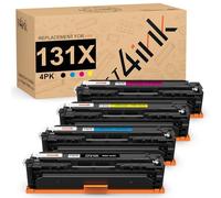 v4ink Toner Cartridges Replacement for HP 131X CF210X 131A CF210A 128A CE320A 125A Compatible with LaserJet Pro 200 color M251n M251nw MFP M276n M276nw(Black Cyan Magenta Yellow,4-Pack)