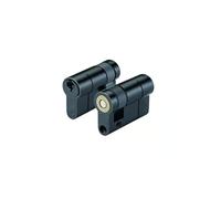 V5 Euro Single Cylinders - Black Finish, Master Keyed, 55/10