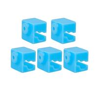 V5 Heater Block Cover Silicone Sock for Original I3Mega / Chiron V5 Hotend Extruder Aluminum Block for 3D Printer 5PCS