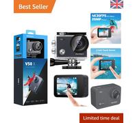 V50 X Action Camera, Native 4K Wifi Underwater 40M EIS Anti-Shake Cam with To...