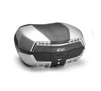 V58NT - Bauletto Motorcycle GIVI Maxia 5 Monokey Black With Reflector Clear