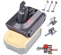 V6 Battery Adapter for Dyson, Convert for DeWalt 18V 20V Lithium Battery to for Dyson V6 SV04 SV03 DC59 DC58 DC62 SV09 SV05 Animal Absolute Motorhead Cordless Vacuum Batteries (DW20V6 Adapter Only)