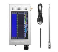 V6 Digital Demodulation Receiver with Taylore Quadrature Mixer, 192kHz Real-Time Display, 1Hz Tuning Step, for Aviation Band and HAM Use (Silver)