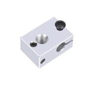 V6 Heater Block Plated Copper Brass PT100 E3D V6 Hotend Titan Extruder(Aluminum)